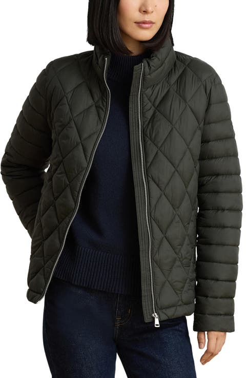 Mixed Quilted Puffer Jacket