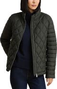 Lauren Ralph Lauren Mixed Quilted Puffer Jacket