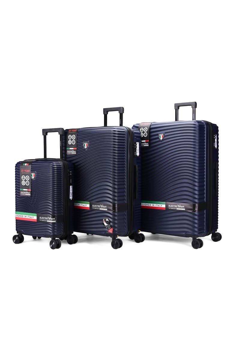Spettro 3-Piece Hardside Luggage Set, Main, color, BLUE