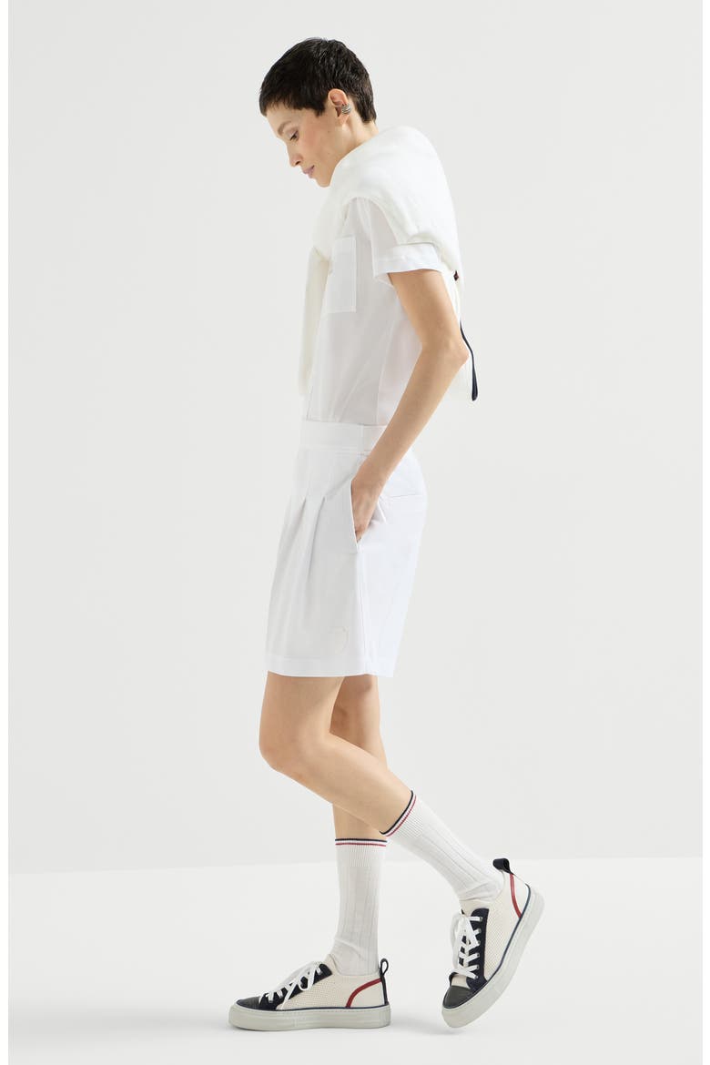 Piqué shorts, Alternate, color, White