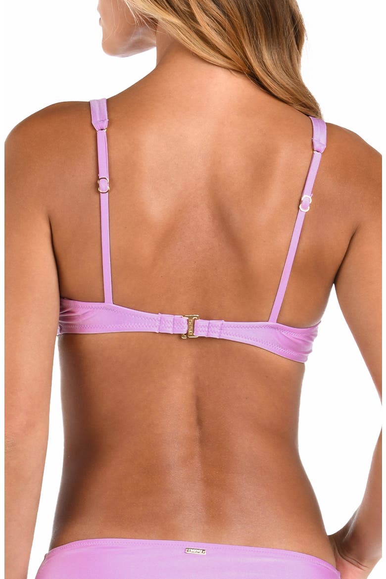Lexie Metallic Bikini Top, Alternate, color, LIGHT VIOLET