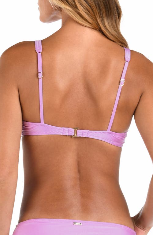 L Agence Lexie Bikini Top In Light Violet