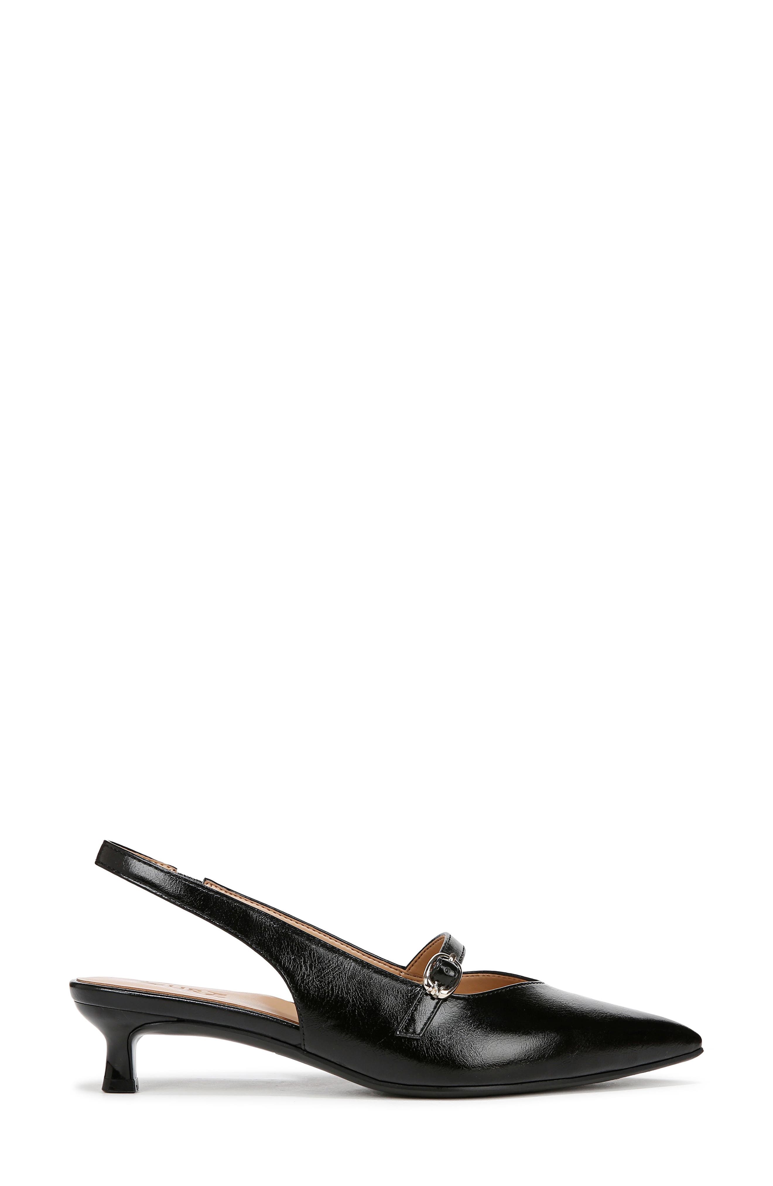 Naturalizer Grayson Slingback Mary Jane Flat, Alternate, color, Black