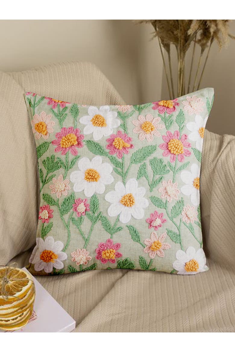 Varanasi Throw Pillow Cover, Alternate, color, Multicolored