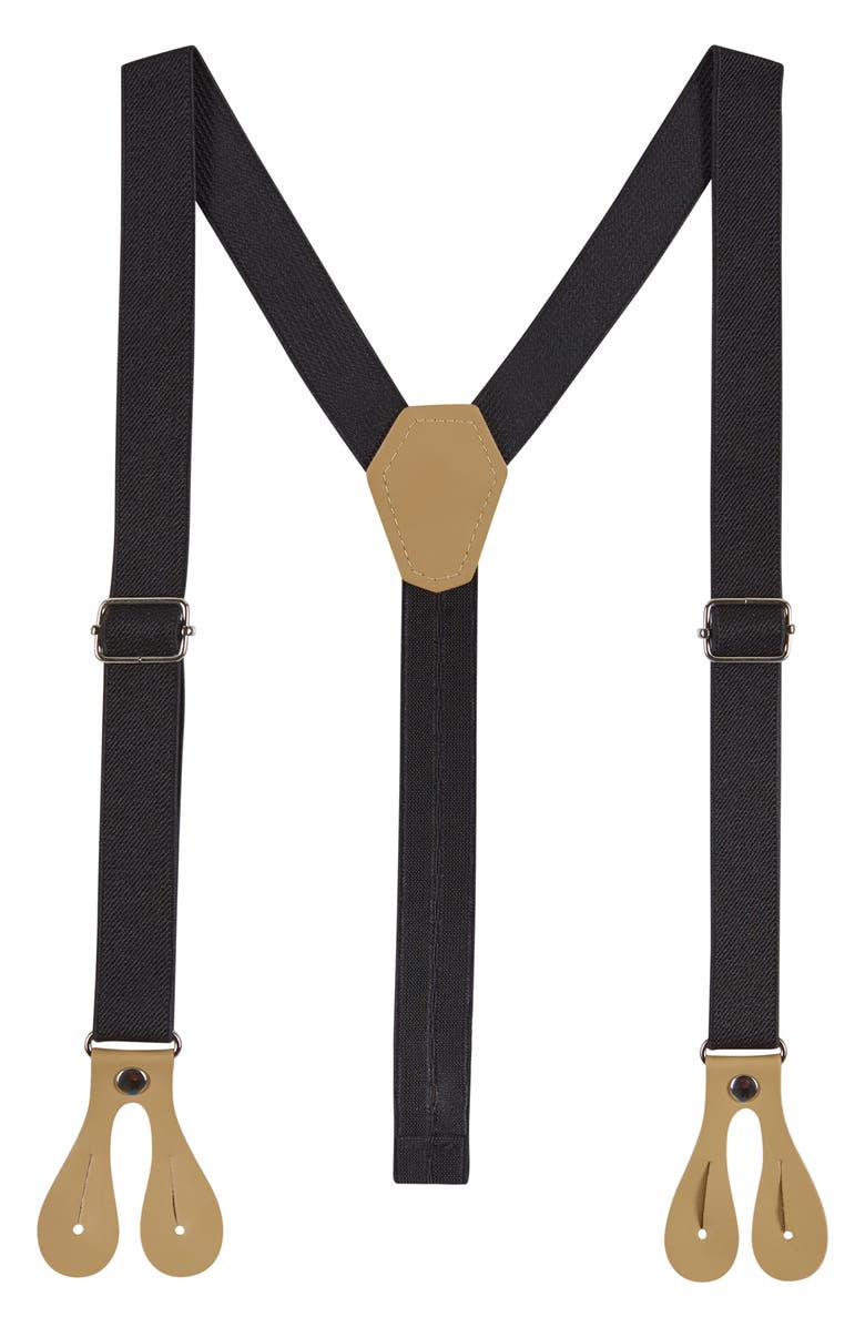 Andy & Evan Kids' 4-Piece Dapper Suspender & Bow Tie Outfit Set, Alternate, color, Black