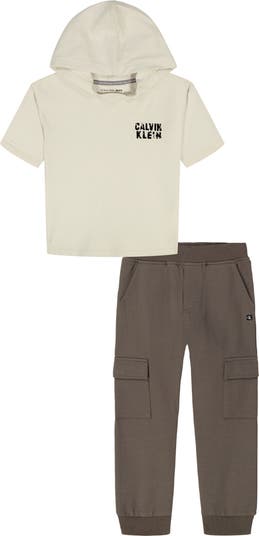Kids' Short Sleeve Hoodie & Joggers Set