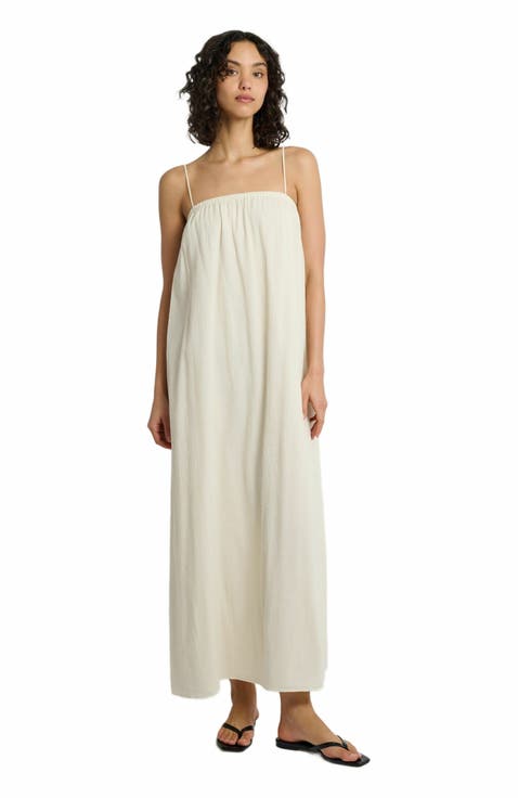 Crinkle Gauze Maxi Dress