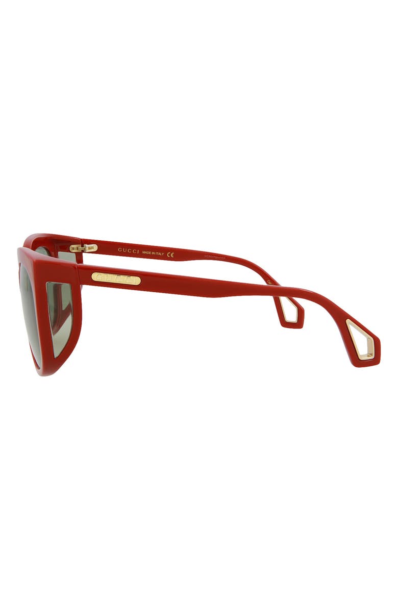 Gucci Square Cat Eye Sunglasses, Alternate, color,
