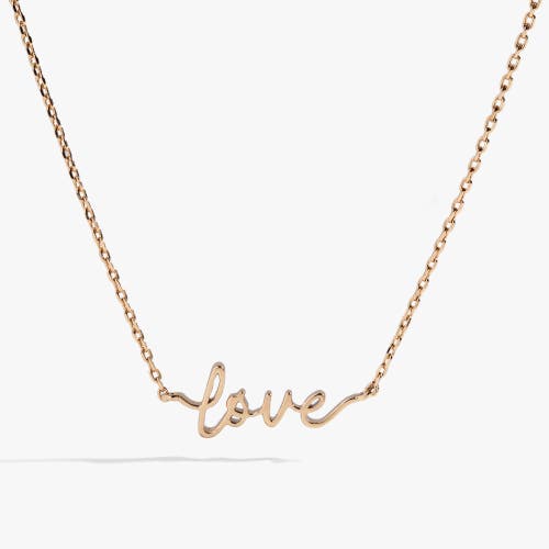 Alex And Ani Love Inline Necklace In Gold