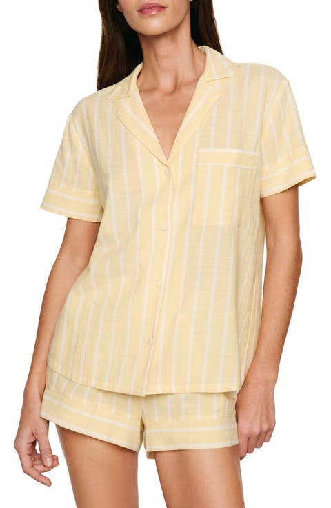 Nautico Stripe Short Sleeve Shirt & Shorts Pajamas