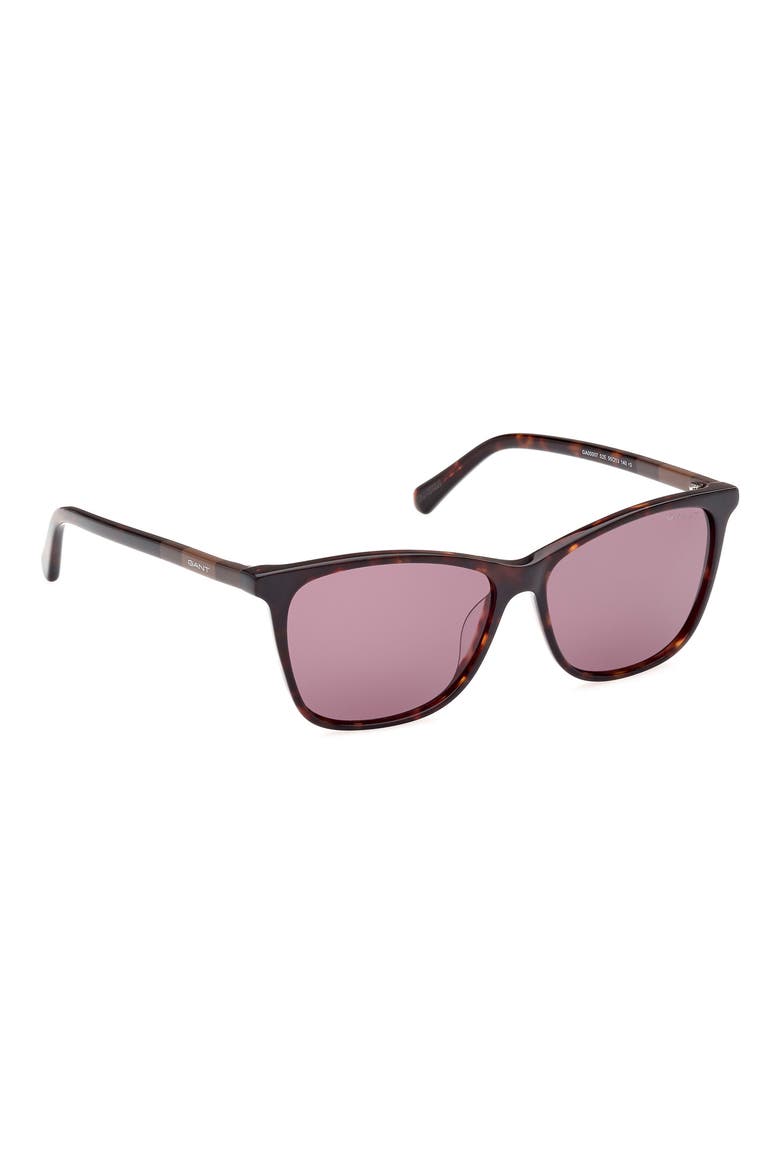 Square Sunglasses, Alternate, color, DARK HAVANA / BROWN