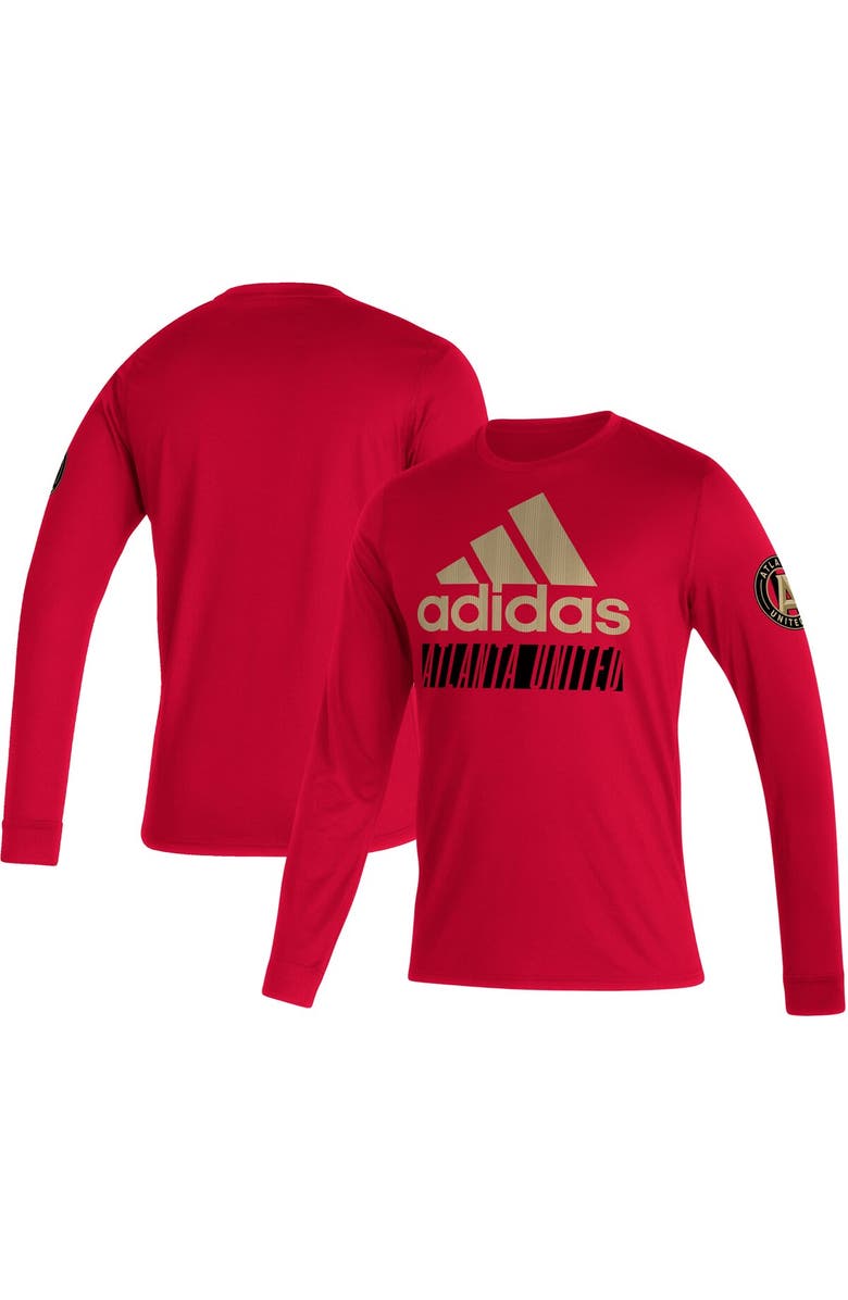 adidas Men's adidas Red Atlanta United FC Vintage Performance Long Sleeve T-Shirt, Main, color, 