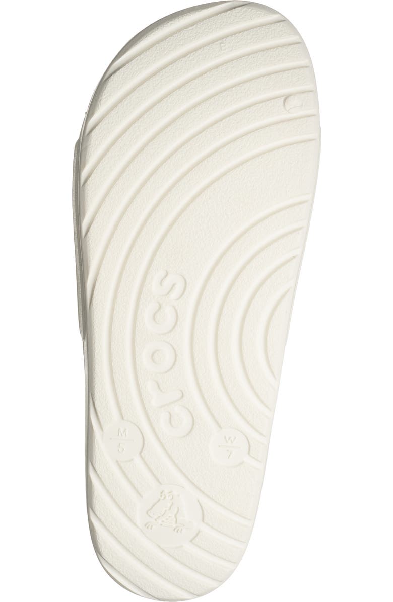 CROCS Painted Floral Slide Sandal, Alternate, color, Chalk