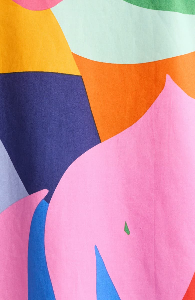 SUGARLIPS Chroma Abstract Winslet Ruffle Top, Alternate, color, Red-Blue-Multi