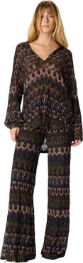 Missoni Oversized Blouse In Viscose Lamé With Arabesque Motif