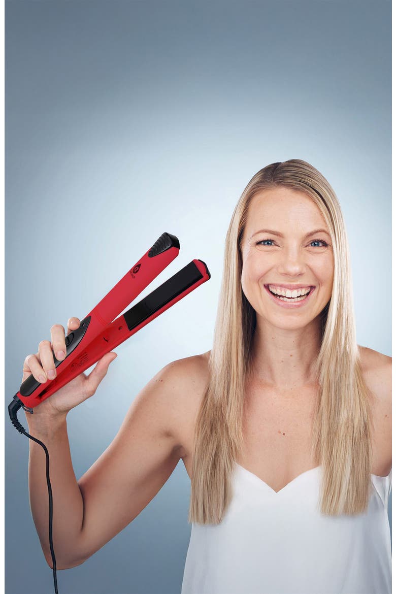 Set of 2 Hair Straighteners, Alternate, color, RED