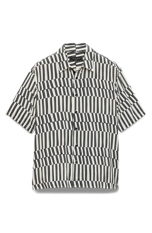 Rag & Bone Dalton Print Short Sleeve Button-up Shirt