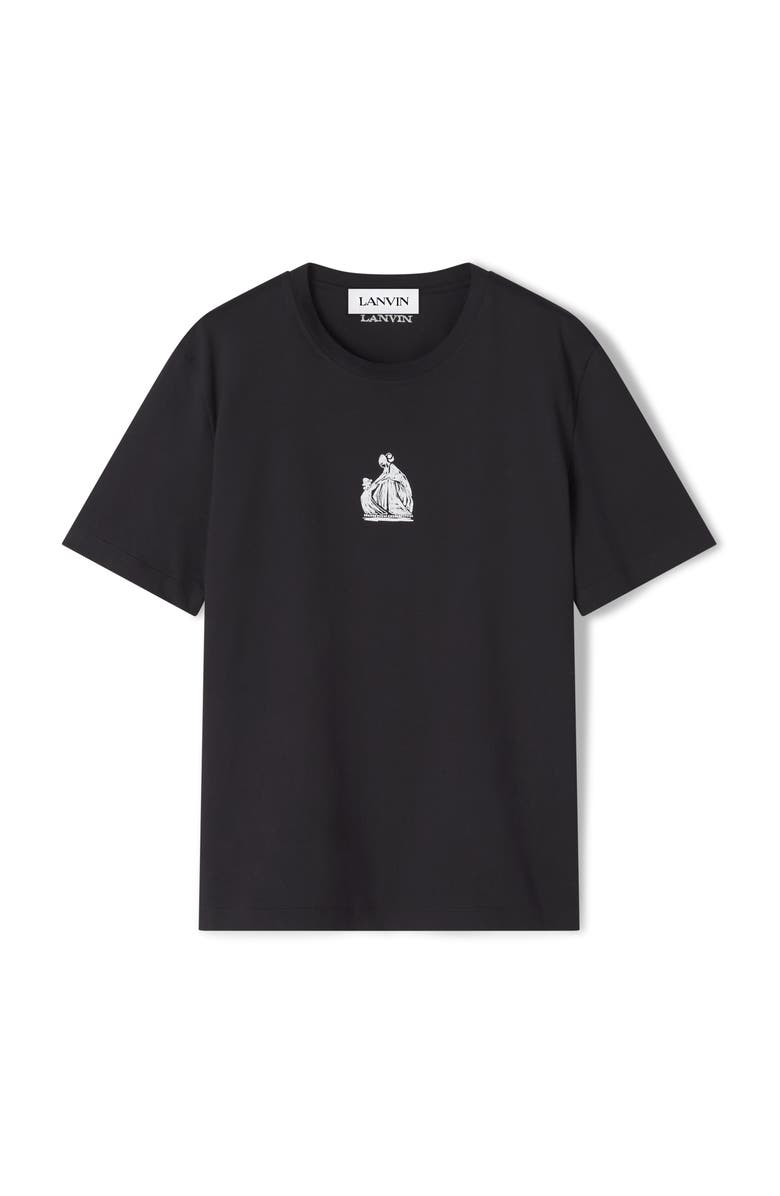 Lanvin Black Mother And Daughter T-Shirt, Alternate, color, Black