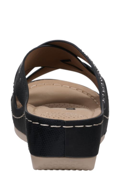 Gc Shoes Soraya Wedge Sandal In Black