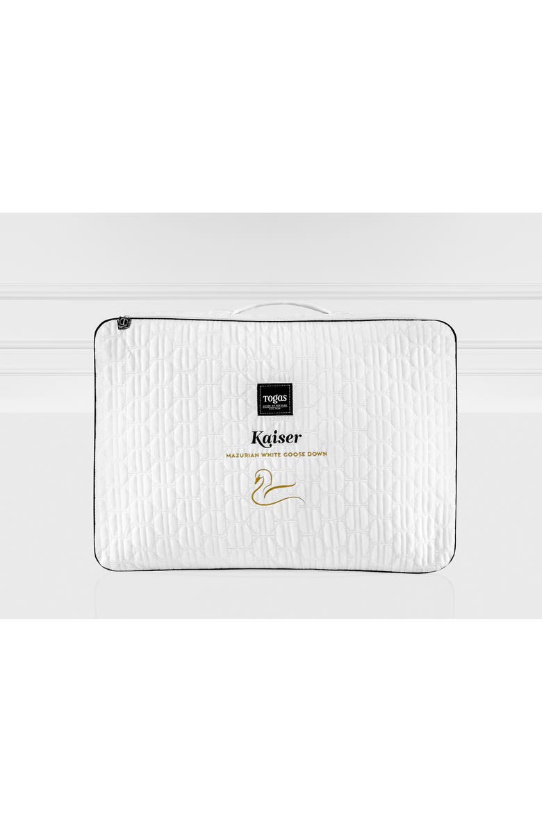 Togas Kaiser Mazurian goose down comforter, Alternate, color, White