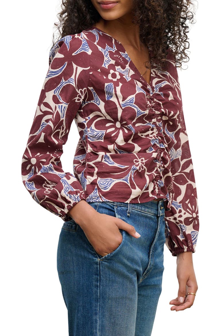 Sydney Printed Cotton Top, Alternate, color, EDEN MULTI