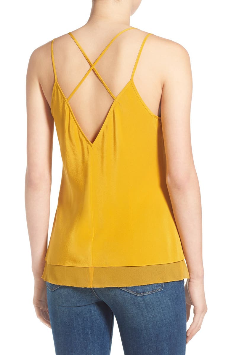 Chelsea28 Olivia Palermo + Chelsea28 Strappy Silk Camisole, Alternate, color, 