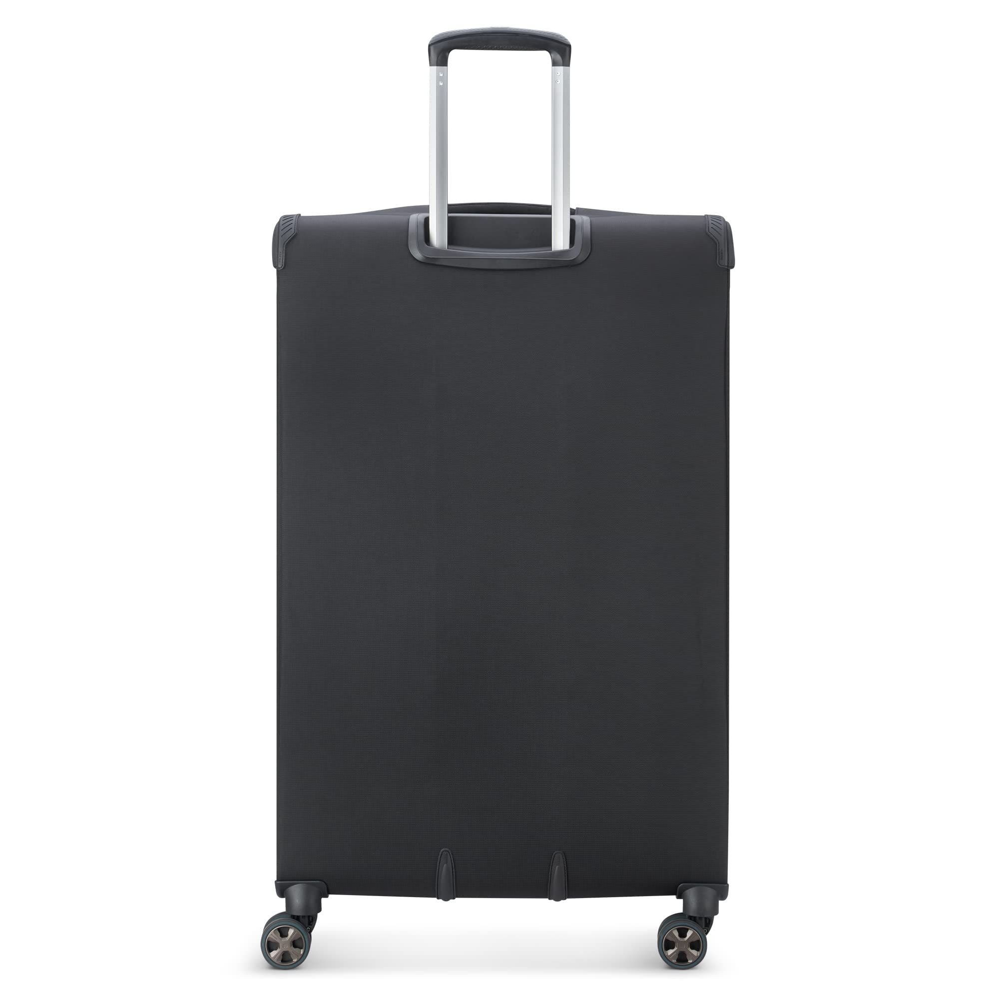 81028242 Helium DLX Checked-Large 29 Inch Softside Expandable Luggage with Spinner Wheels, Alternate, color, Black
