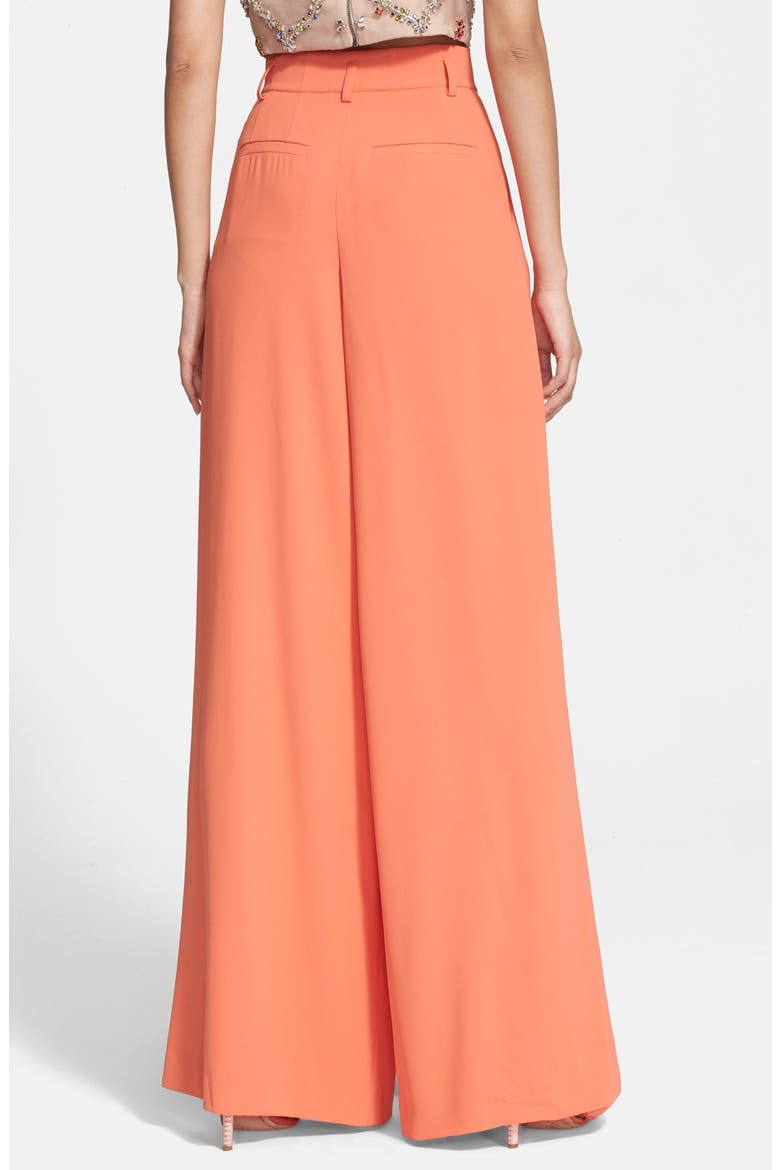 High Waist Wide Leg Pants, Alternate, color, CORAL