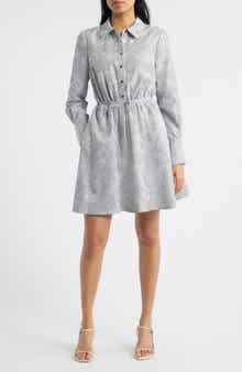 Sam Edelman Floral Long Sleeve Shirtdress