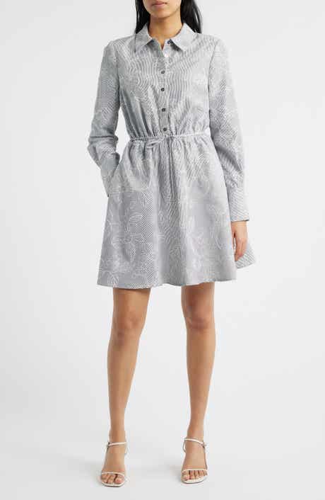 Sam Edelman Floral Long Sleeve Shirtdress