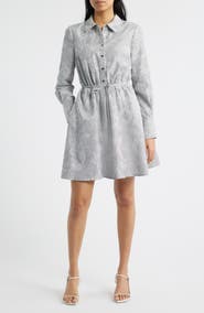 Sam Edelman Floral Long Sleeve Shirtdress