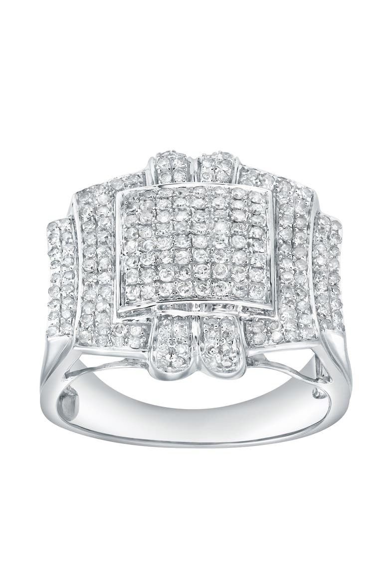 Prestige  0.90 Cts Natural Diamond 14K Gold Ring, Main, color, 14K White Gold