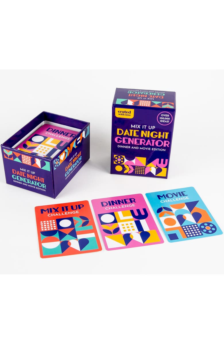 Crated with Love Mix It Up Date Night Generator, Date Night Cards, Alternate, color, Multicolored