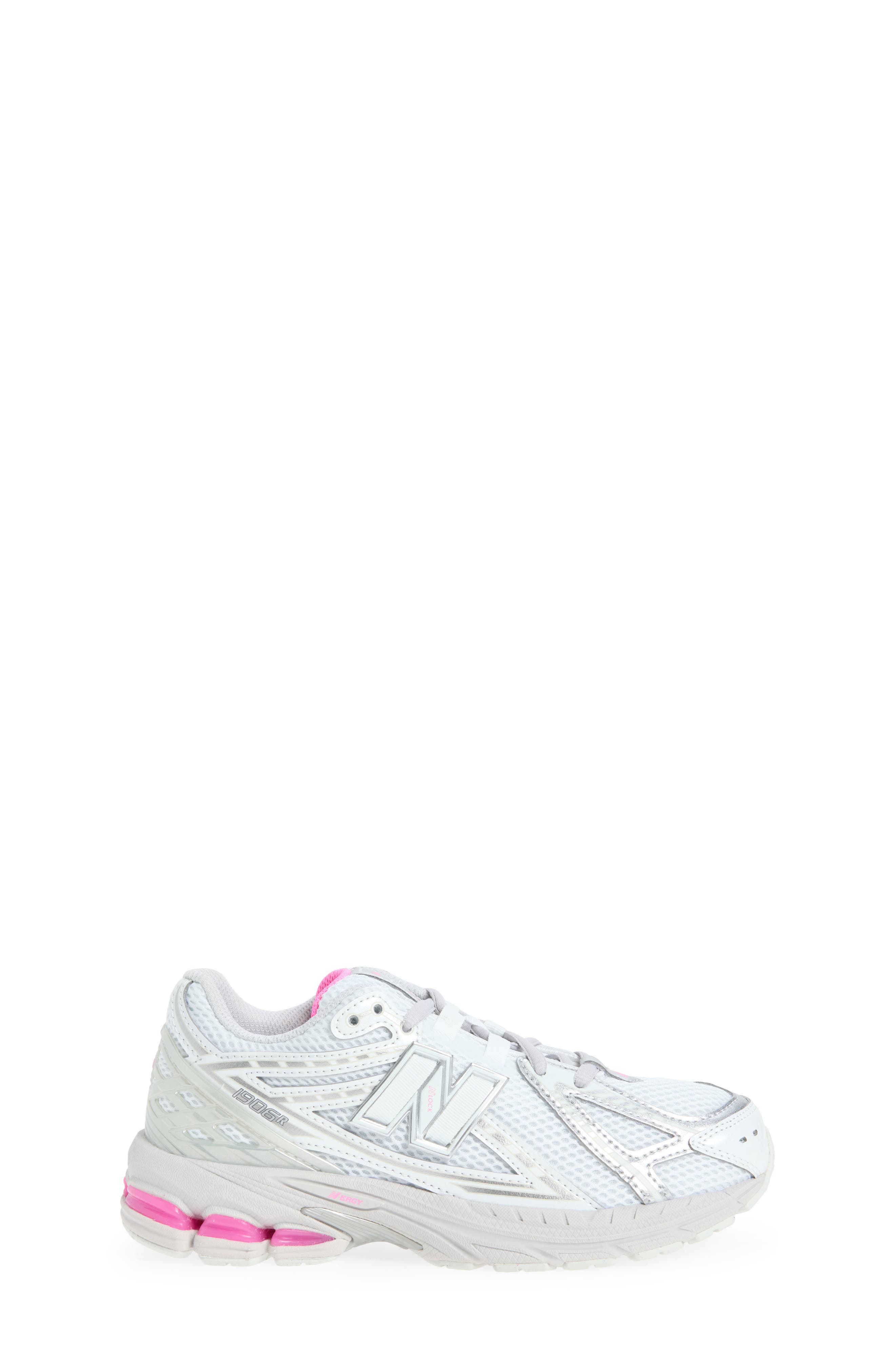 Kids' 1906R Running Shoe, Alternate, color, SILVER METALLIC/ PINK HEATHER