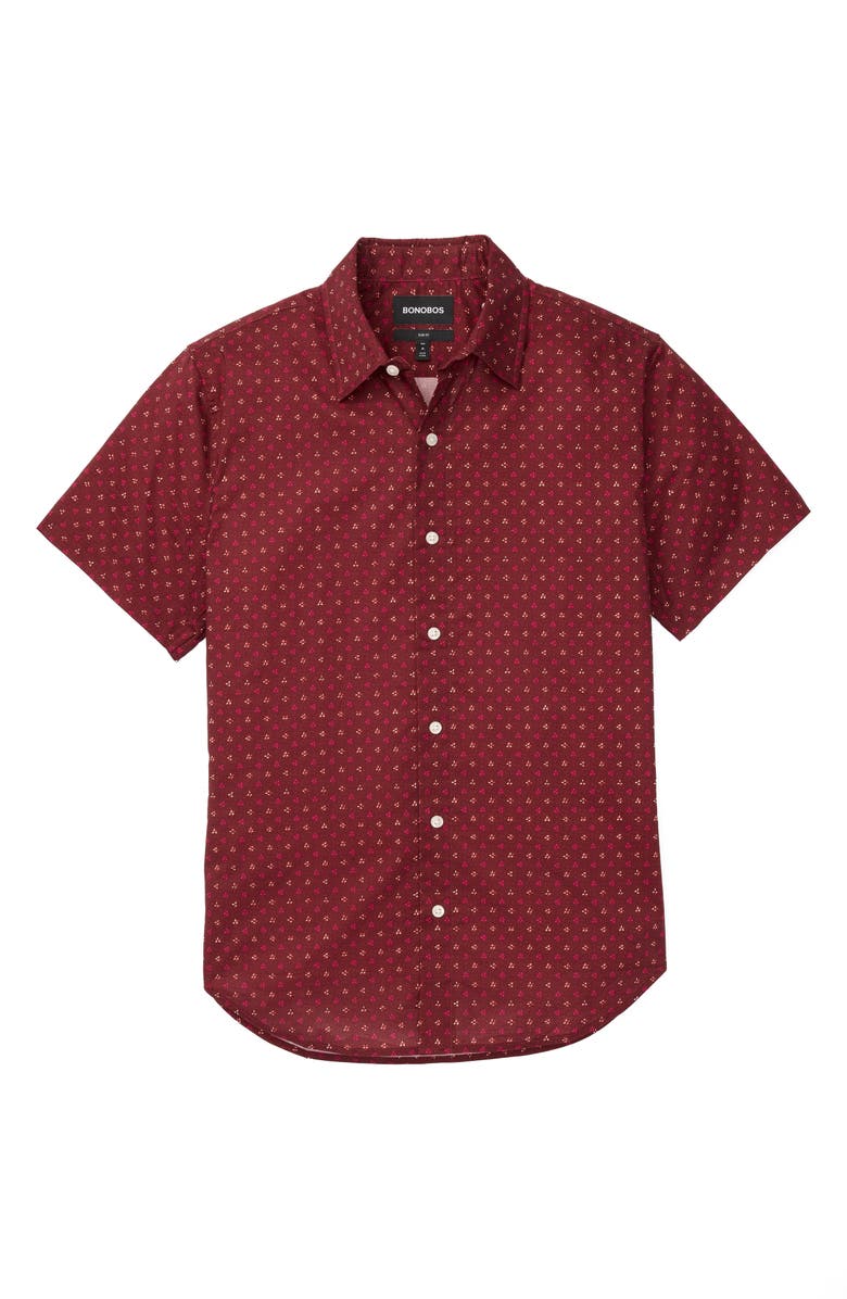 Bonobos Riviera Floral Slim Fit Short Sleeve Button-Up Shirt, Alternate, color, 