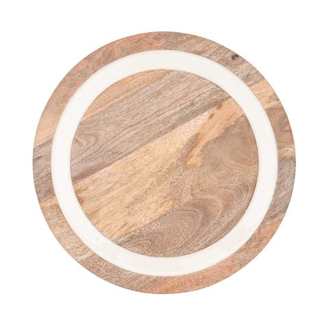 Tove White Enamel Lazy Susan