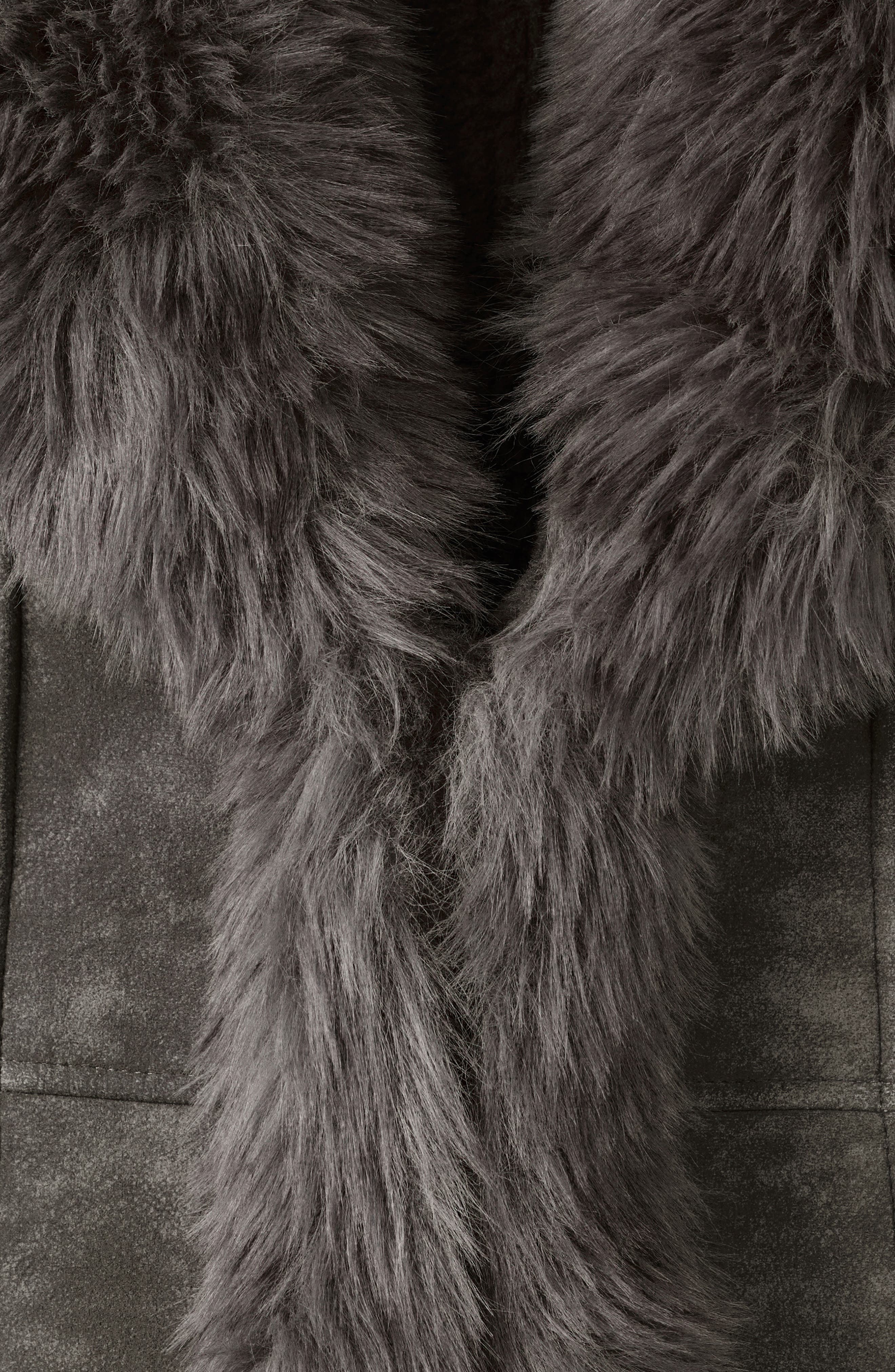 Faux Suede & Faux Fur Jacket - image 2