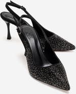 Prologue Shoes Johanna Slingback Embellished Stiletto Pump