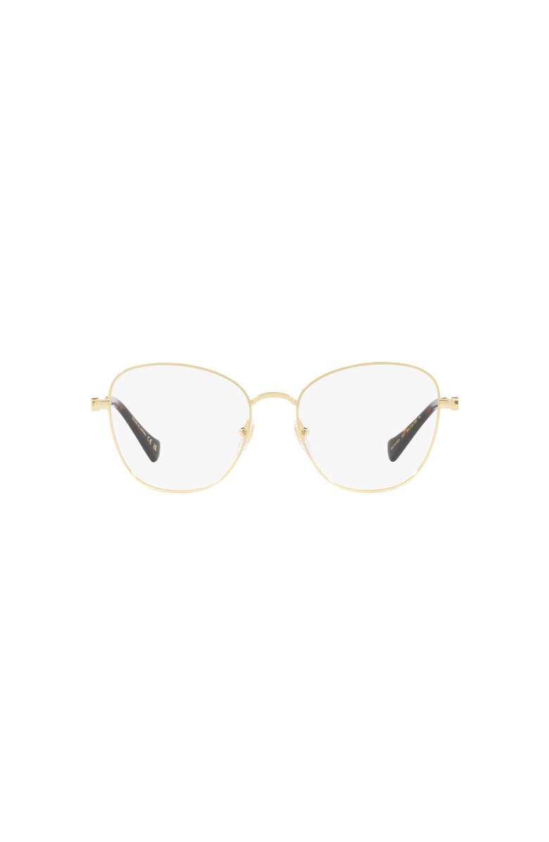 Gucci 55mm Cat Eye optical glasses, Alternate, color, Gold