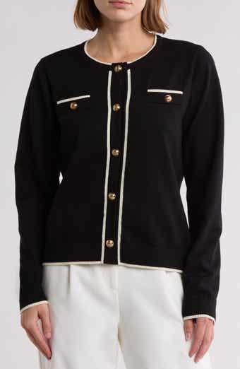 BY DESIGN Keira Chest Pocket Cardigan