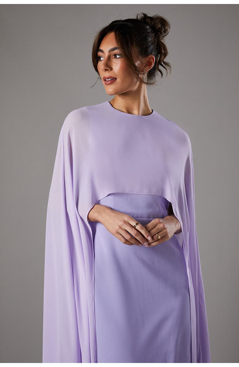 Coast Cape Sleeve Maxi Dress, Alternate, color, Lilac