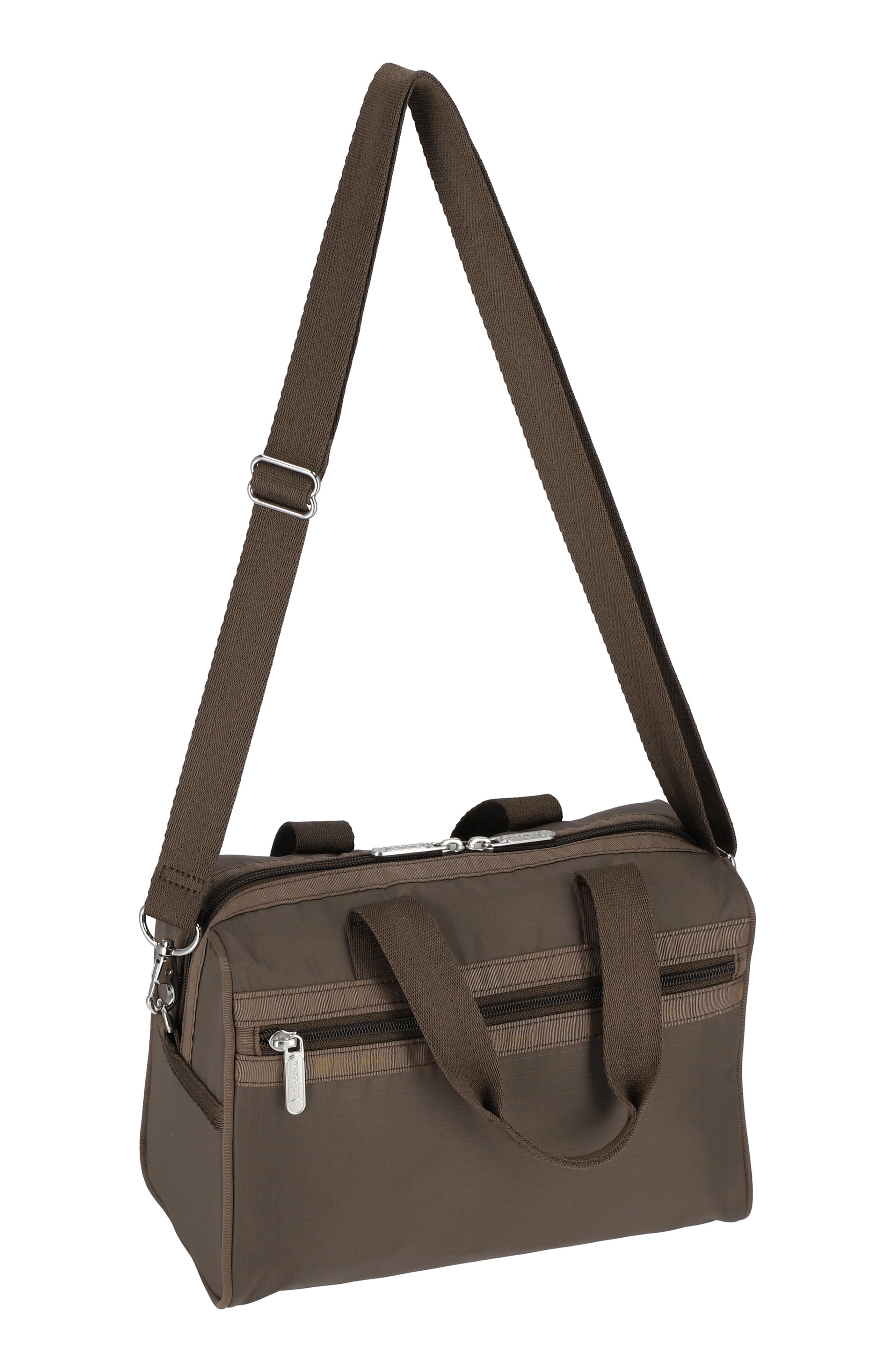 LeSportsac Everyday Nylon Satchel Bag, Alternate, color, Dark Chocolate