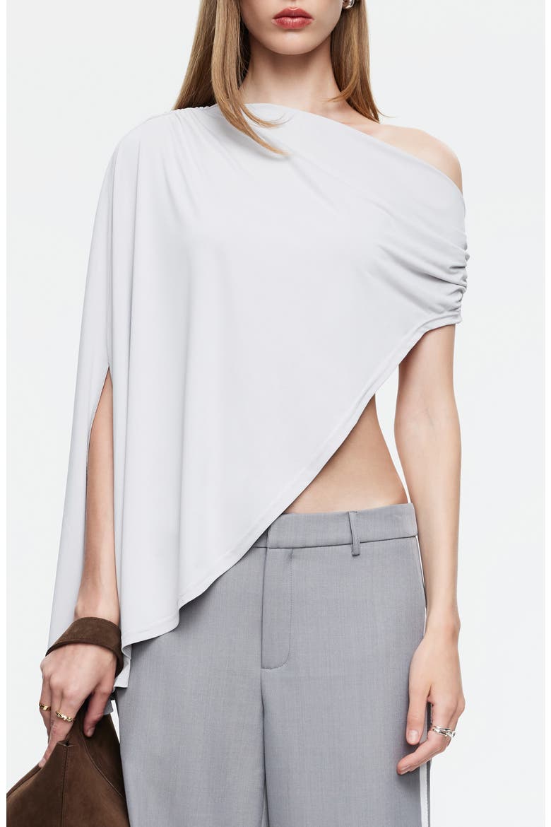 Reborn Asymmetric Poncho, Main, color, ASH