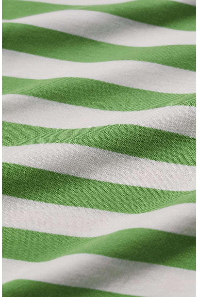 Sailor Stripe Organic Cotton Top, Alternate, color, SCALLION CLOVER LEAF