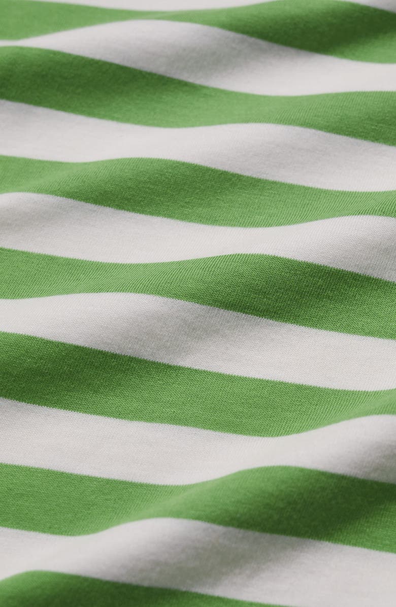 Seasalt Cornwall Sailor Stripe Organic Cotton Top, Alternate, color, Scallion Clover Leaf