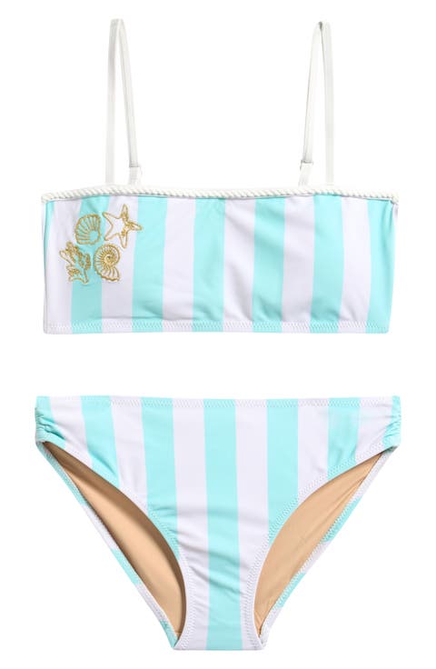 Kids' Seashore Stripe Two-Piece Swimsuit (Big Kid)