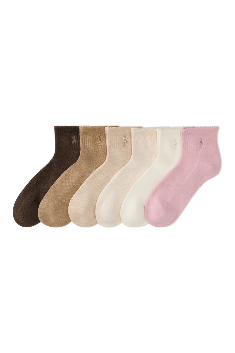 6-Pack Ankle Socks, Main, color, SFTPK
