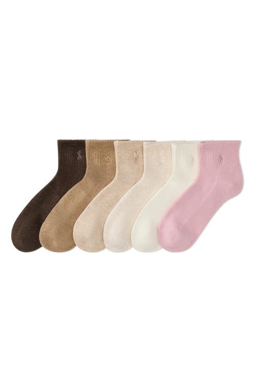 Polo Ralph Lauren 6-pack Ankle Socks In Multi
