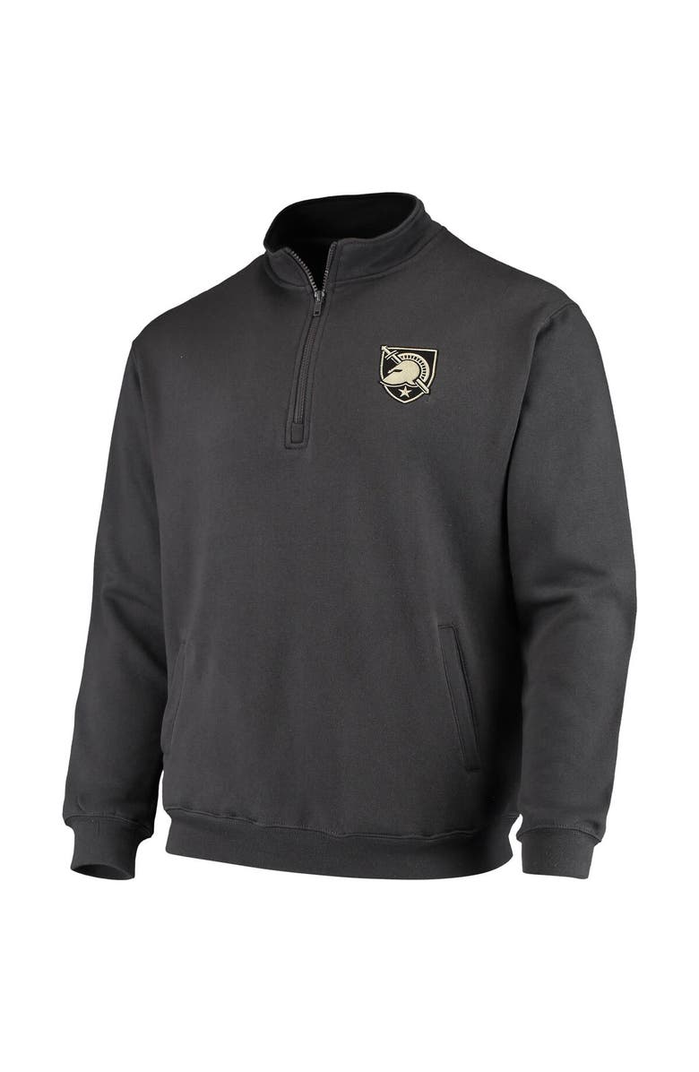 COLOSSEUM Men's Colosseum Charcoal Army Black Knights Tortugas Logo Quarter-Zip Jacket, Alternate, color, Charcoal