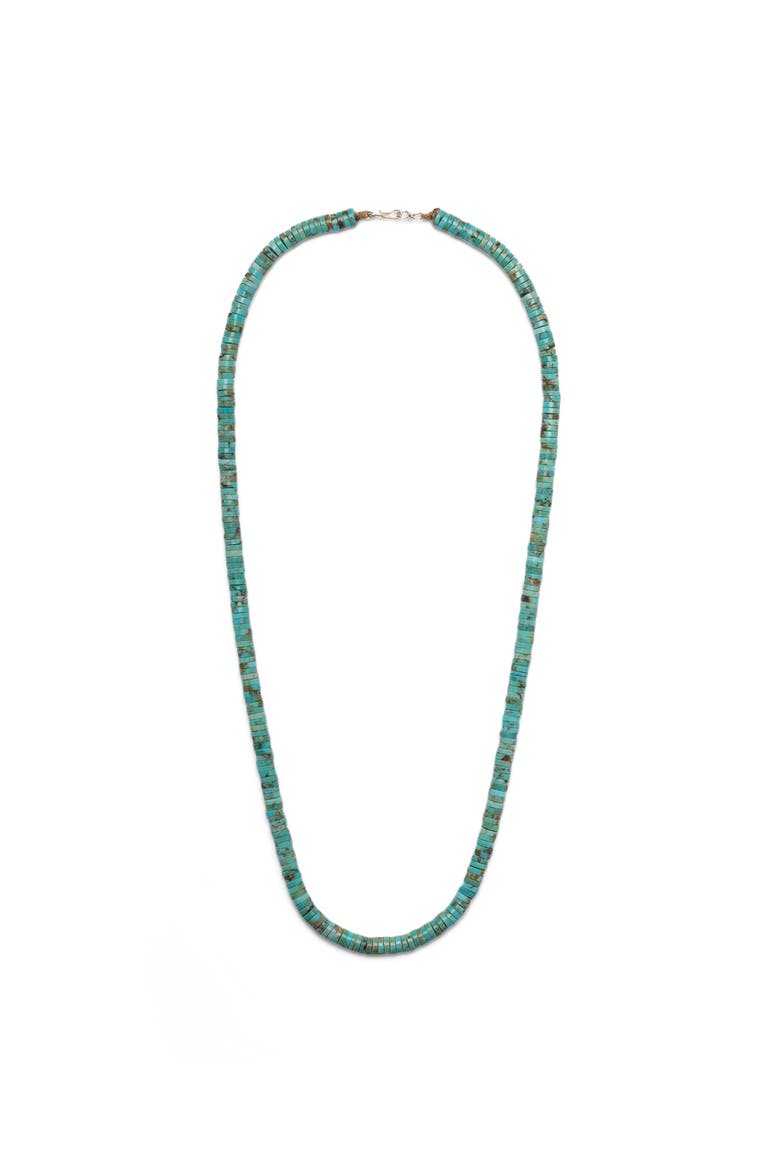 Turquoise Bead Long Necklace, Main, color, Turquoise